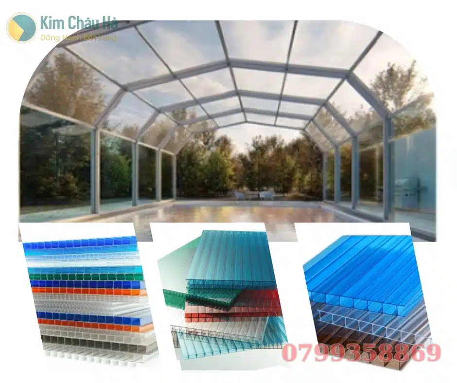 Tấm Polycarbonate rỗng ruột cách nhiệt giá rẻ cho nhà xưởng Đà Nẵng - Shop Kim Châu Hà.
